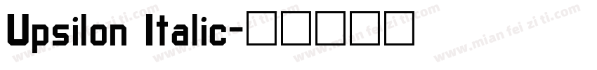 Upsilon Italic字体转换